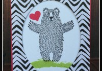 Bear Hugs Stamp Set and Bear Hugs Framelits dies, Go Wild DSP #stampinup Ann's PaperWorks Ann Lewis Australia