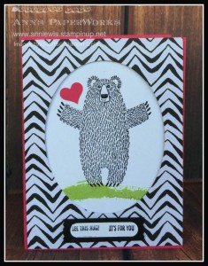 Bear Hugs Stamp Set and Bear Hugs Framelits dies,