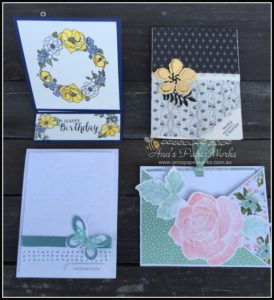 Fancy Fold Card May card making class|Stampin' Up! Ann's PaperWorks Ann Lewis Stampin' Up! (Aus)