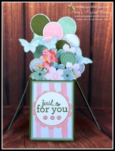 Birthday Bouquet Card in a Box| Balloon Celebration| Stampin' Up! Ann's PaperWorks Ann Lewis Stampin' Up! (Brisbane Aus)