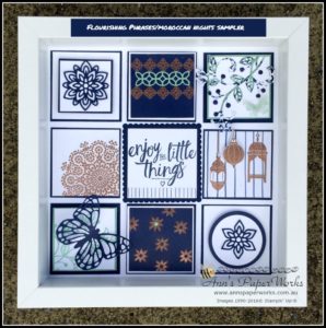 Flourishing Phrases and Moroccan Nights sampler Crafty Paper Bees Crafty Party 2016-17 Stampin' Up! Catalogue Ann's PaperWorks Ann Lewis Stampin' Up! (Aus)| online store 24/7