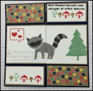 Foxy Friends Endless Card Crafty Paper Bees Crafty Party 2016-17 Stampin' Up! Catalogue Ann's PaperWorks Ann Lewis Stampin' Up! (Aus)| online store 24/7