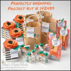 Perfectly Wrapped Kit Crafty Paper Bees Crafty Party 2016-17 Stampin' Up! Catalogue Ann's PaperWorks Ann Lewis Stampin' Up! (Aus)| online store 24/7