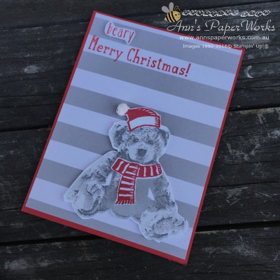 Baby Bear Stamp Set, Snow Place Stamp Set, Christmas in July, Stampin' Up! Ann's PaperWorks Ann Lewis Stampin' Up! (Aus)