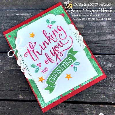 Time of Year, Christmas in July Series, Ann's PaperWorks| Ann Lewis| Stampin' Up! (Aus) online store 24/7