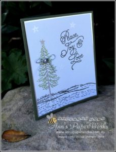 Thoughtful Branches Christmas card, CASE Dena Rekow, Ann's PaperWorks| Ann Lewis| Stampin' Up! (Aus) online store 24/7