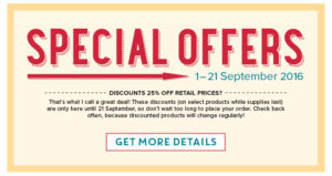Special Offers 1-21 September 2016, Stampin' Up!  Ann's PaperWorks Ann Lewis Stampin' Up! (Aus)|Stampin' Up!