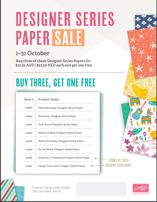 World Cardmaking Day Specials 1-5 October 2016, WCMD, Ann's PaperWorks| Ann Lewis| Stampin' Up! (Aus) available from my online store 24/7