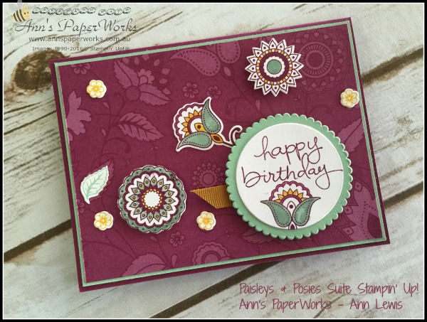Paisleys & Posies Global Stampers Challenge, Stampin' Up! Ann's PaperWorks Ann Lewis Stampin' Up! (Aus)|Stampin' Up! 2016 Holiday Catalogue| online store 24/7