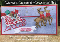 Santa's Sleigh Christmas Card,