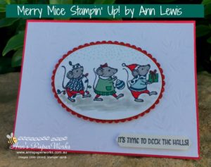 Merry Mice Stamp Set, Creative Class, Stampin' Up! Ann's PaperWorks Ann Lewis Stampin' Up! (Aus)|Stampin' Up! 2016 Holiday Catalogue| online store 24/7