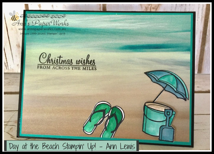 Day at the Beach, Stampin' Up! Ann's PaperWorks, Ann Lewis, Stampin' Up! (Aus)|Stampin' Up! 2016 Holiday Catalogue| online store 24/7