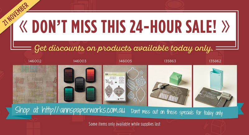 Online Stampin' Up! Sale, Online Extravaganza, Ann's PaperWorks| Ann Lewis| Stampin' Up! (Aus) available from my online store 24/7