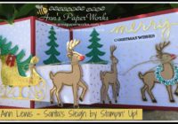 Santa's Sleigh Z Fold Card, Stampin' Up! Ann's PaperWorks, Ann Lewis, Stampin' Up! (Aus)|Stampin' Up! 2016 Holiday Catalogue| online store 24/7