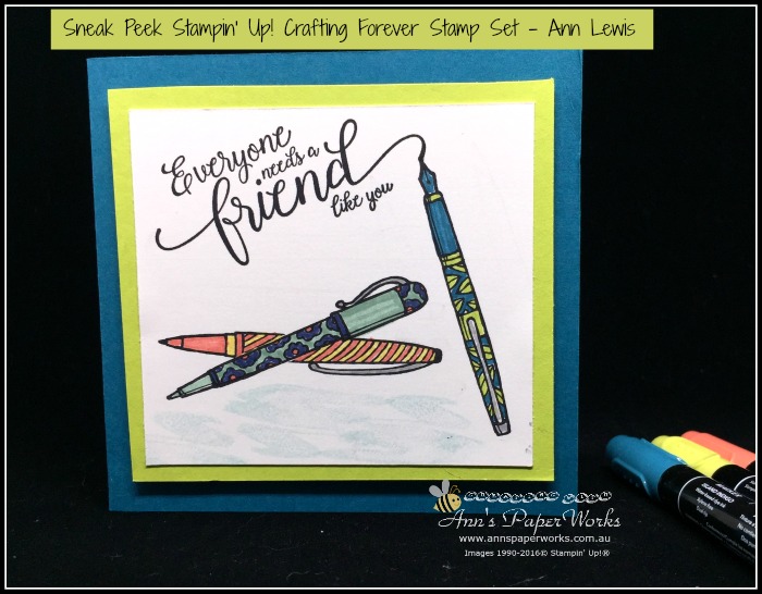 thank you card, Crafting Forever Stamp Set, Suite Sentiments, handmade card, Stampin' Up! 2017-18 Catalogue|Ann's PaperWorks| Ann Lewis| Stampin' Up! (Aus) online store 24/7