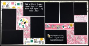 Double Page Scrapbook Layout, Pick a Pattern DSP, July Creative Class, 8-9 photo layout, Stampin' Up! Ann's PaperWorks Ann Lewis Stampin' Up! (Aus)|Scrapbooking/Project Life class