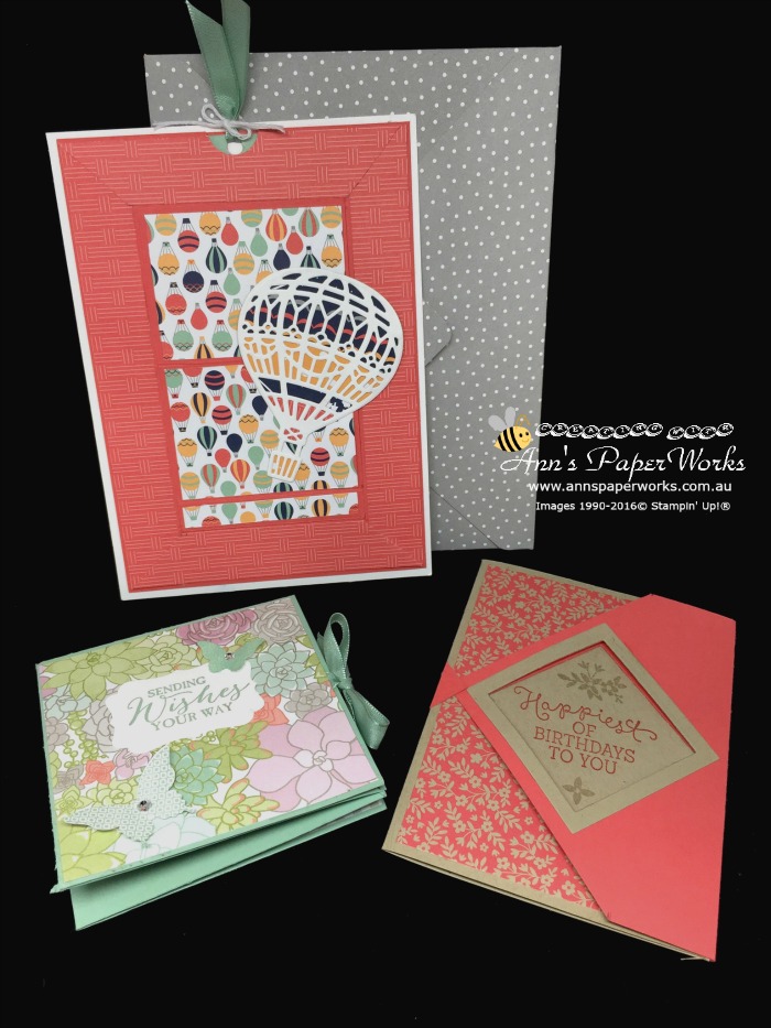 Fun Folds Technique Teaser Creative Class, Lift Me Up Stamp Set, Oh So Succulent DSP, Affectionately Yours DSP, Technique Teaser Sunday card class 2/16|Ann's PaperWorks| Ann Lewis| Stampin' Up! (Aus) online store 24/7