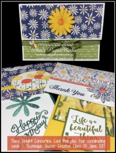 June Technique Teaser - Daisy Delight Concertina Card Box, Card Making Classes, Stampin' Up! 2017-18 Catalogue Ann's PaperWorks| Ann Lewis| Stampin' Up! (Aus) online store 24/7