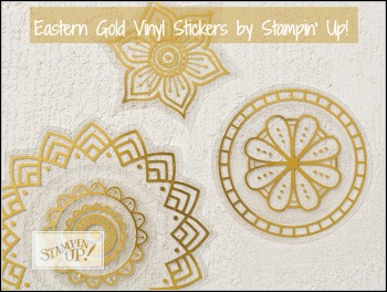 Eastern Gold Vinyl stickers, Stampin' Up! 2017-18 Catalogue Ann's PaperWorks| Ann Lewis| Stampin' Up! (Aus) online store 24/7