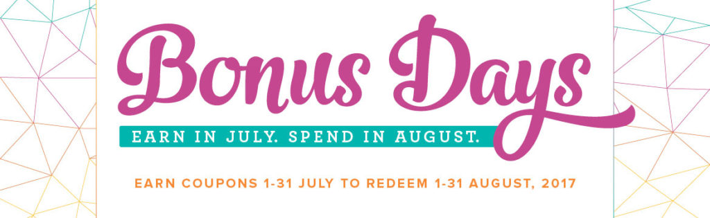 Stampin' Up! special offers, Bonus Days, Bonus Days coupons, Ann's PaperWorks| Ann Lewis| Stampin' Up! (Aus) available from my online store 24/7