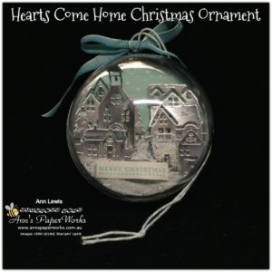 Handmade Christmas Ornament, Hearts Come Home Stamp Set and Thinlits, Stampin' Up! 2017 Christmas Holiday Catalogue Ann's PaperWorks| Ann Lewis| Stampin' Up! (Aus) online store 24/7, http://bit.ly/2A2JVDr