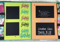 Picture Perfect Party Scrapbooking Layout, class kit, double page layout, four photo layout, birthday theme, Happy Birthday Thinlits, Mixed Media included, Stampin' Up! Ann's PaperWorks Ann Lewis Stampin' Up! (Aus)|Scrapbooking/Project Life class, CASE Dori Thompson Schneider