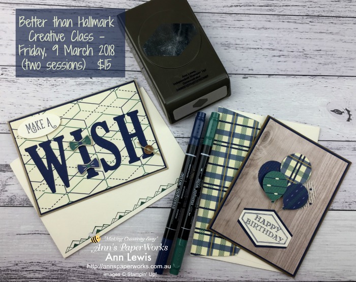 Better Than Hallmark Creative Class, True Gentleman Suite by Stampin' Up!, Stamparatus, Stampin' Up! Ann's PaperWorks, Ann Lewis, Stampin' Up! (Aus)|Stampin' Up! 2018 Occasions Catalogue| online store 24/7