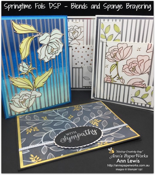 Springtime Foils Specialty DSP by Stampin' Up!, Sale-a-Bration, SAB, Global Stampers, Stampin' Up! Ann's PaperWorks, Ann Lewis, Stampin' Up! (Aus)|Stampin' Up!, online store 24/7 