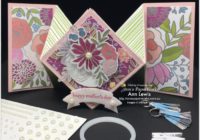 Sweet Soiree Designer Series Paper, Diamond Fold Card, Mother's Day Card, Facebook Live Session, fancy fold card, Stampin' Up! Occasions Catalogue Ann's PaperWorks| Ann Lewis| Stampin' Up! (Aus) online store 24/7