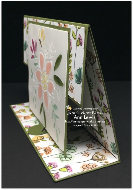 Lovely Floral Dynamic Embossing Folder Fancy Fold Card