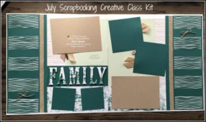 Double Page Layout, Family, multi photo layout featuring Lakeside Framelits, Large Letters Framelits, scrapbooking, kit, Stampin' Up! Ann's PaperWorks Ann Lewis Stampin' Up! (Aus)|Scrapbooking/Project Life class, online store