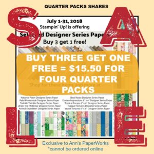 Designer Series Paper Sale, Stampin' Up! 2018-19 Catalogue Ann's PaperWorks| Ann Lewis| Stampin' Up! (Aus) online store 24/7