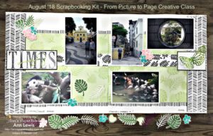 double page scrapbooking layout, amazing times, Tropical Chic Stamp Set, Tropical Escape Designer Series Paper, Stamparatus, Springtime Impressions Framelits, Tropical Thinlit Dies, Stampin' Up! 2018-19 Catalogue Ann's PaperWorks| Ann Lewis| Stampin' Up! (Aus) online store 24/7