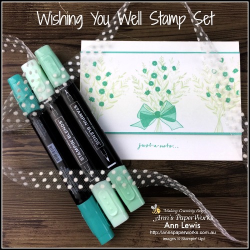 Wishing You Well Stamp Set, Global Stampers Challenge Blog Hop, Christmas card, thinking of you card, generic handmade card, Stampin' Up! 2018 Christmas Holiday Catalogue Ann's PaperWorks| Ann Lewis| Stampin' Up! (Aus) online store 24/7