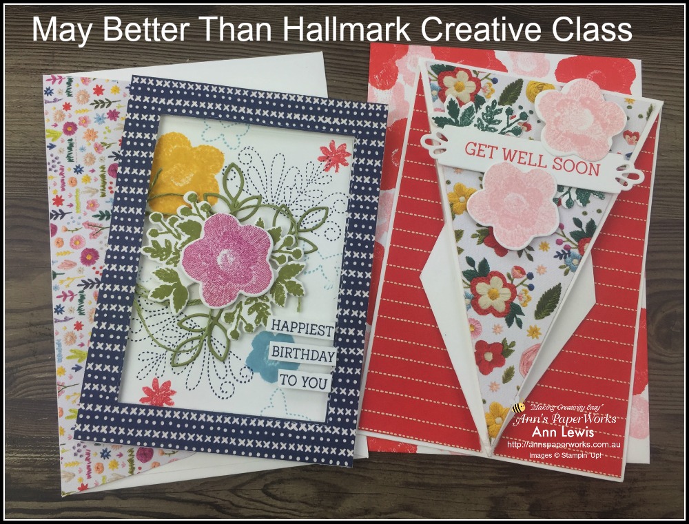 Needle and Thread bundle, Arrow card, classes, cardmaking, handmade cards, Stampin' Up! 2018-19 Catalogue Ann's PaperWorks| Ann Lewis| Stampin' Up! (Aus) online store 24/7, Ann Lewis, Ann's PaperWorks