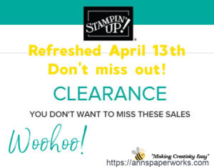 Clearance Rack, Stampin' Up!  Ann's PaperWorks| Ann Lewis| Stampin' Up! (Aus) online store 24/7
