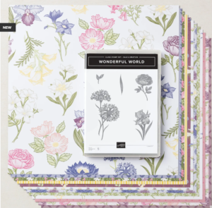 Featured Product is the Wonderful World Bundle, Wonderful World Designer Series Paper, Wonderful World Stamp Set. Ann's PaperWorks Ann Lewis Stampin' Up! (Aus)| available from my online store 24/7
