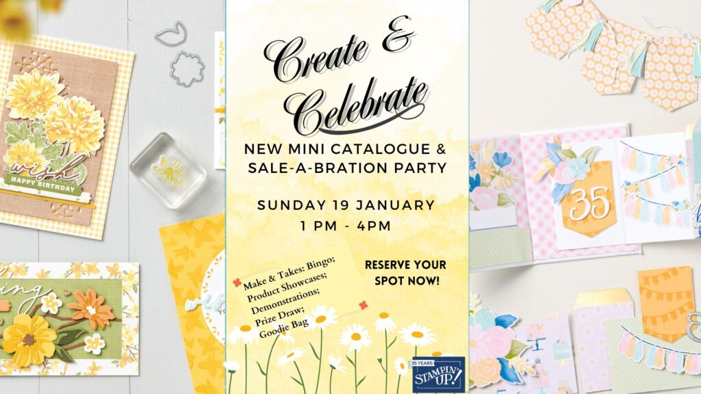 2025 Stampin' Up! Mini Catalogue launch Party and Sale-a-Bration