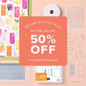 Don’t miss Stampin’ Up!’s biggest suite sale of the season! From 3 June 2025, you can buy one individual suite product and get another at 50% off. With 27 beautifully coordinated suites to mix and match – including the elegant Beautiful Gallery Suite – it’s the perfect time to top up your craft stash. But be quick – it’s only while supplies last! https://annspaperworks.com.au/shop