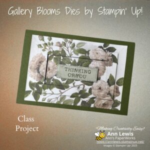 Gallery Bloom Dies and Beautiful Gallery 6 x 6" Designer Series Paper by Stampin' Up! Special Technique. Explore elegant and artistic project ideas using the Stampin’ Up! Beautiful Gallery Suite Collection. Perfect for cardmakers, scrapbookers, and art-inspired crafters who love timeless design. Find card samples, product highlights, and creative inspiration – all available in Australia.
#BeautifulGallerySuite #StampinUpAustralia #CardmakingInspiration #PapercraftIdeas #HandmadeCardsAustralia #StampinUpProjects #StampinUpStamps #CreativeCardmaking #GalleryBlooms #ArtInspiredCrafting