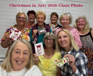 Cardmaking on the Sunshine Coast - Christmas in July cards for 2026